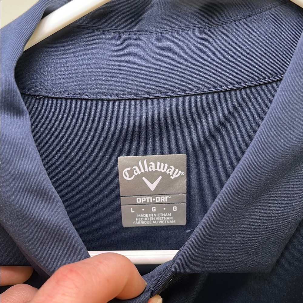 Men's Callaway Navy & White Polo Shirt (Large) - Picture 4 of 5